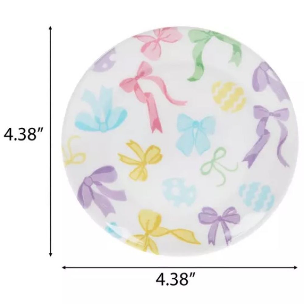Colorful Bow Patterned Plate - Picture 2 of 4